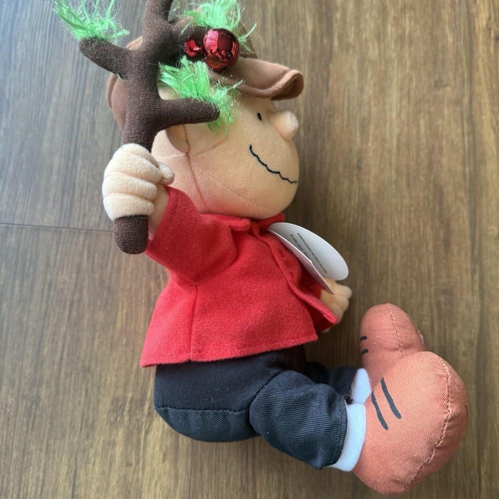 Hallmark Charlie Brown Talking Plush Just The Right Tree Christmas Peanut WORKS - Picture 2 of 11